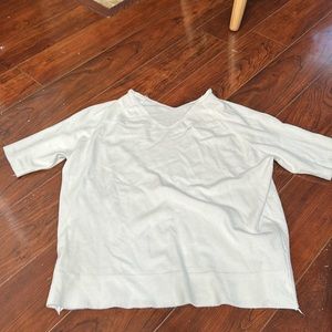 Double v neck sweater